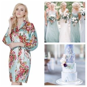 Women's Floral Satin Robe for Plus & Regular Size